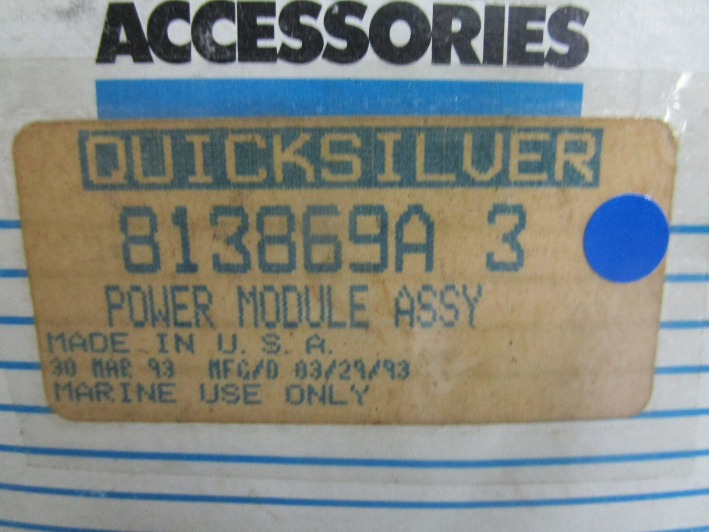 *NEW OEM* 0820 Mercury Quicksilver Power Module Assy 813869A3