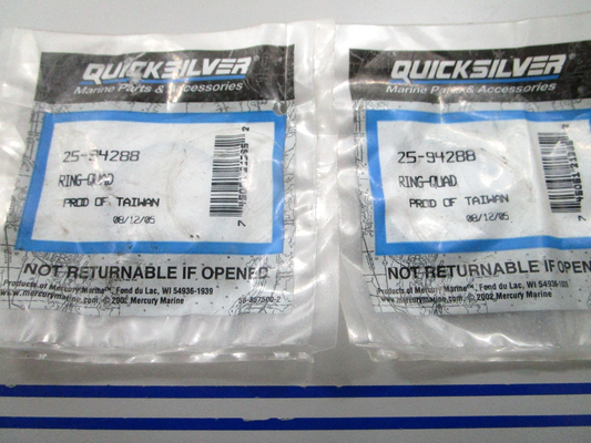 *NEW OEM* (LOT OF 2) 0810 Mercury Quicksilver Quad Ring 25-94288