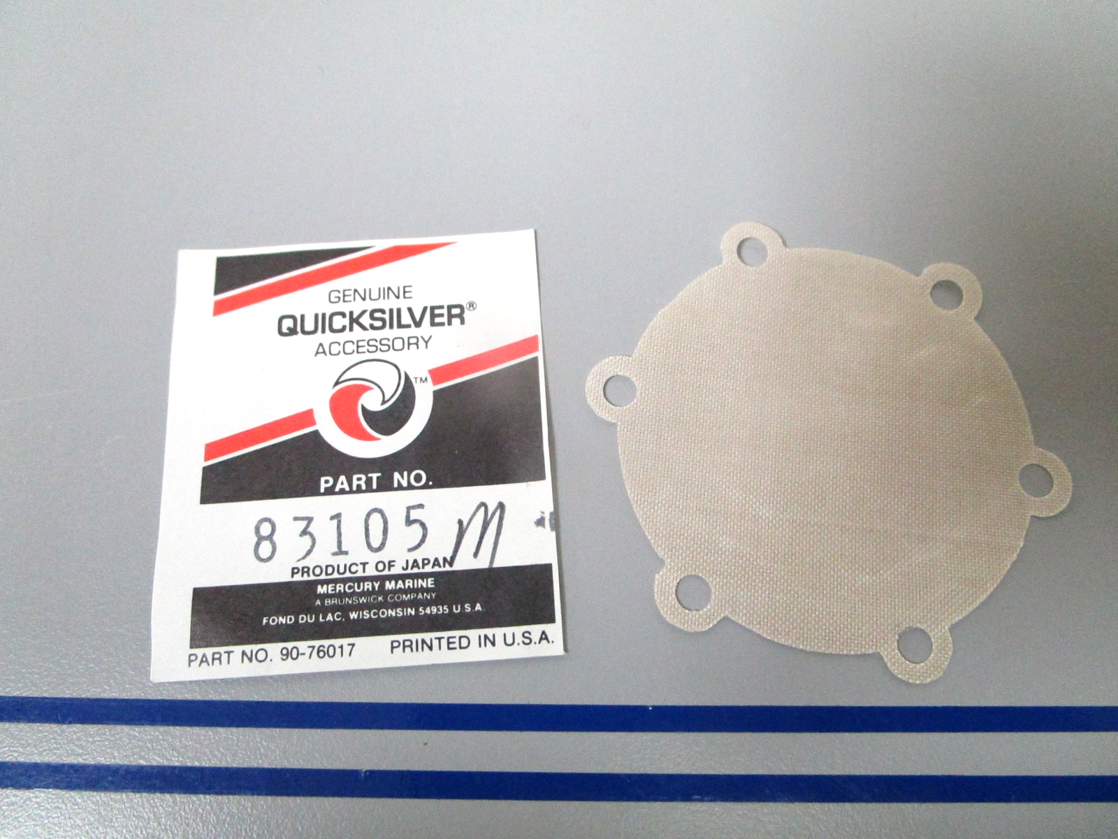 NEW OEM 83105M Mercury Quicksilver Diaphragm 0810