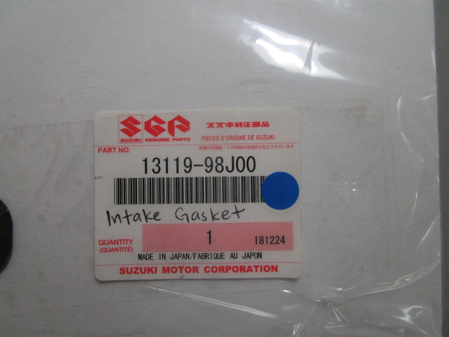 *NEW OEM* 0810 Suzuki Intake Gasket 13119-98J00