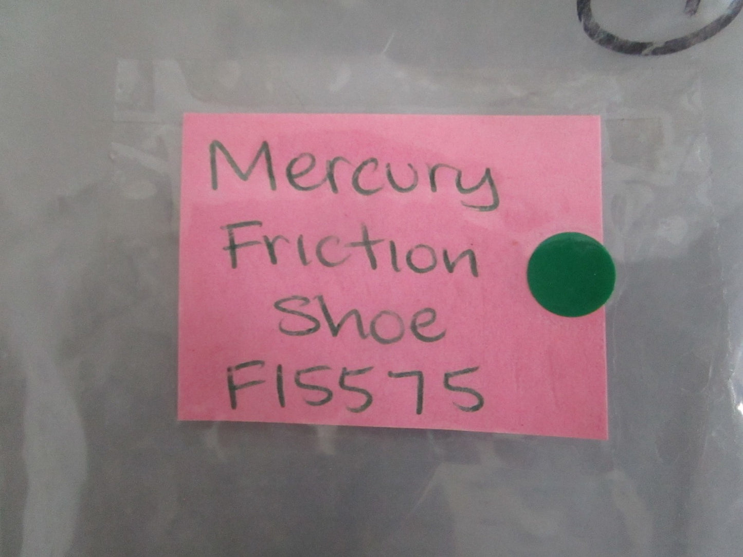 Mercury NEW OEM Friction Shoe F15575 NOS Genuine Marine Outboard Part 0820