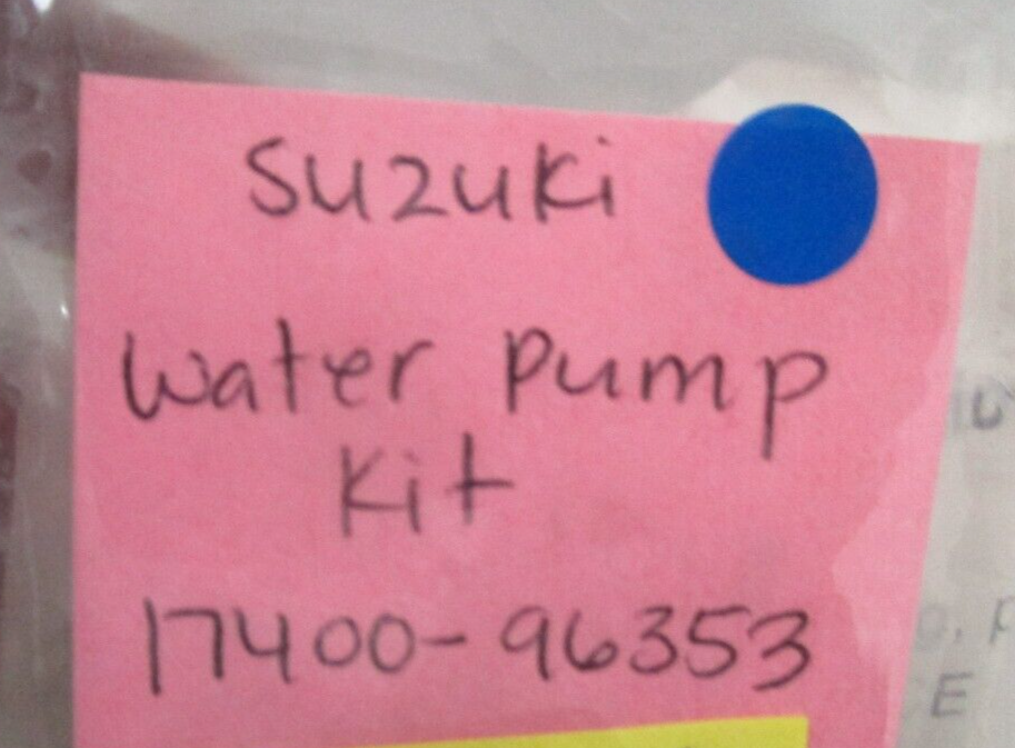 *NEW OEM* 0810 Suzuki Water Pump Kit 17400-96353