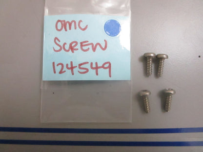 *NEW OEM* (LOT OF 4) 0810 OMC Johnson Evinrude Screw 124549 0124549