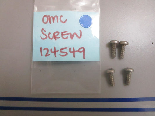 *NEW OEM* (LOT OF 4) 0810 OMC Johnson Evinrude Screw 124549 0124549