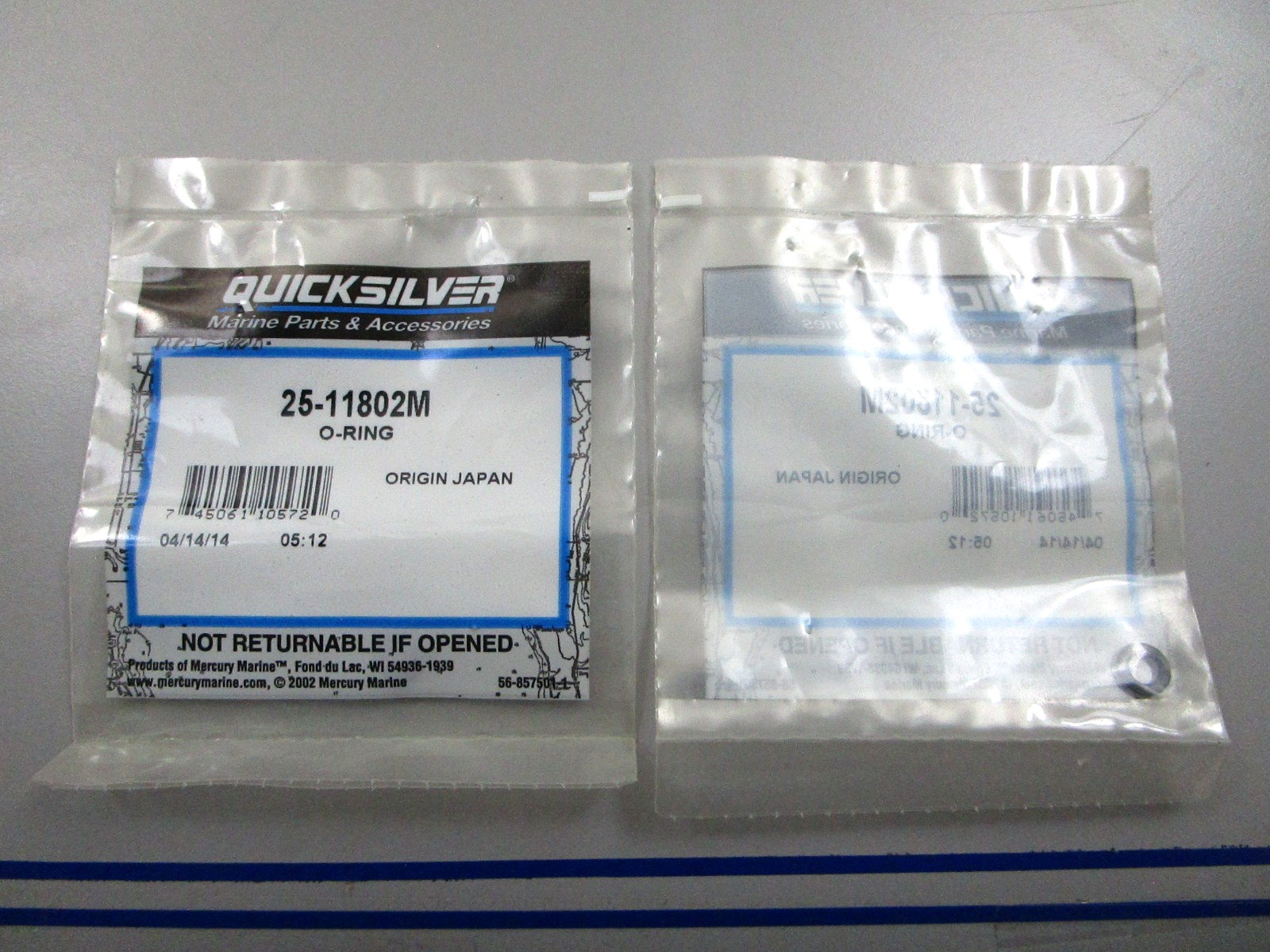 *NEW OEM* (LOT OF 2) 0810 Mercury Quicksilver O-Ring 25-11802M