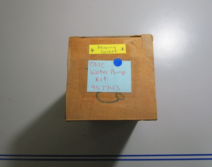*NEW OEM* 0810 OMC Johnson Evinrude Water Pump Kit 0987743 *Missing Gasket*
