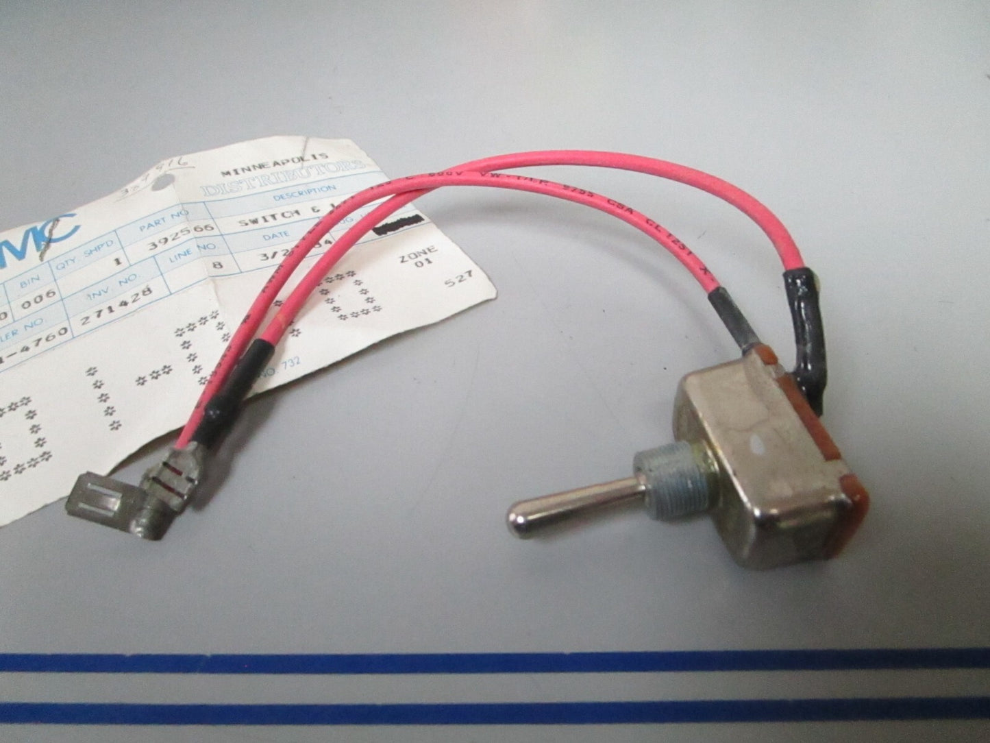 *NEW OEM* 0810 OMC Johnson Evinrude Switch & Lead 392566 0392566