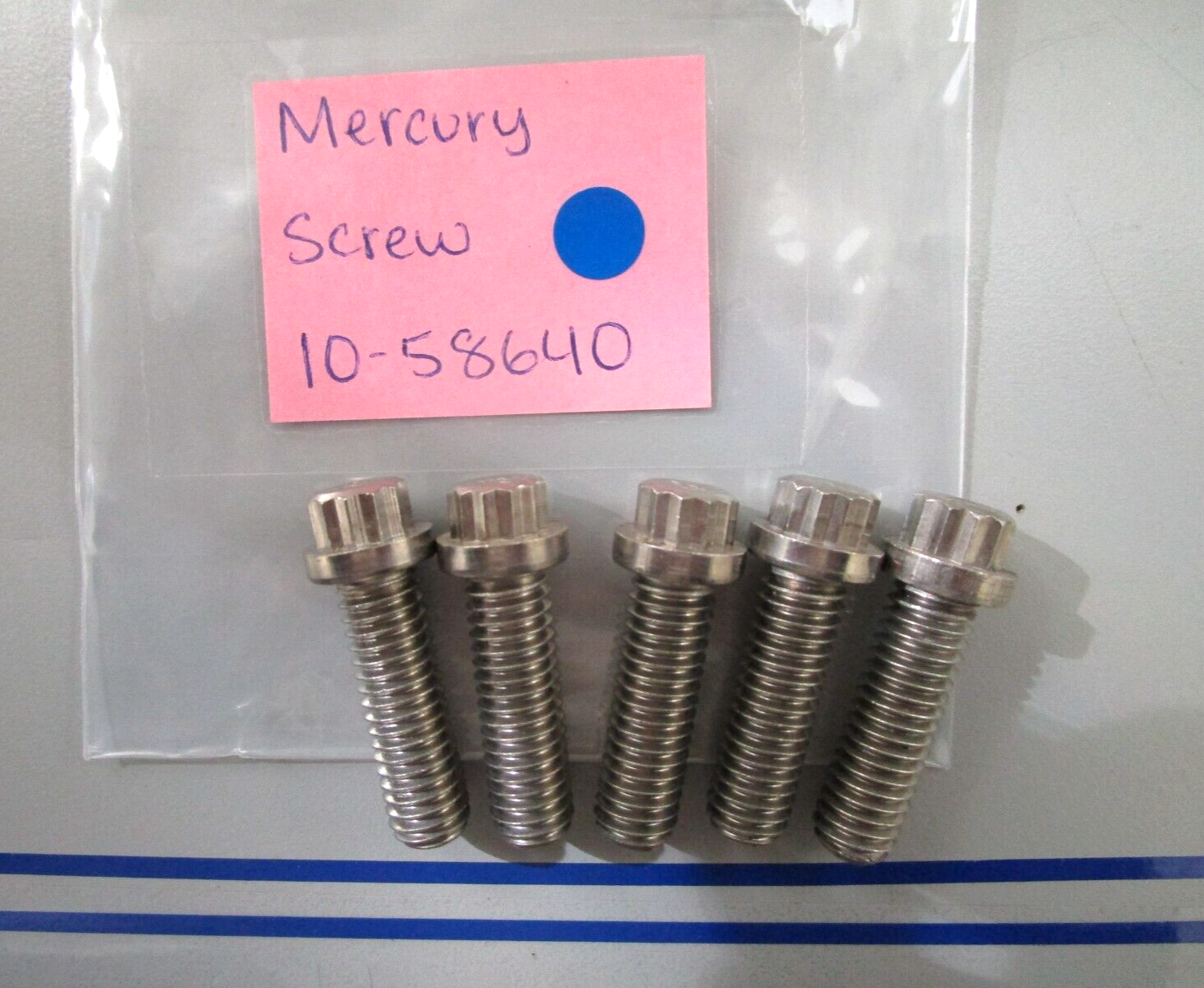 *NEW OEM* (LOT OF 5) 0780 Mercury Quicksilver Screw 10-58640