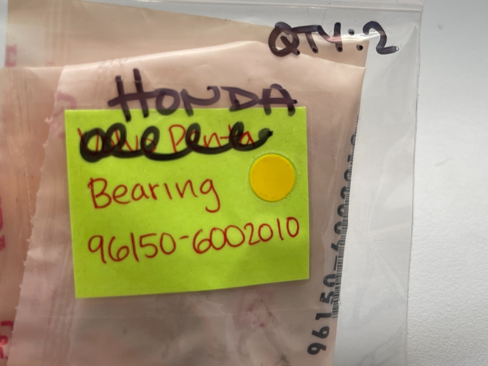 *NEW OEM* 0810 Honda Bearing 96150-6002010