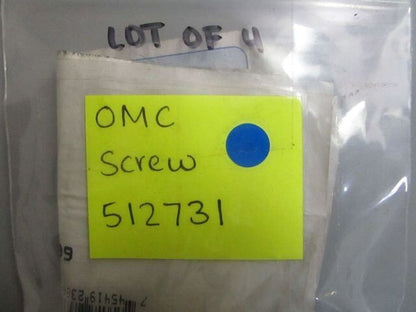 *NEW OEM* (LOT OF 4) 0770 OMC Johnson Evinrude Screw 512731 0512731