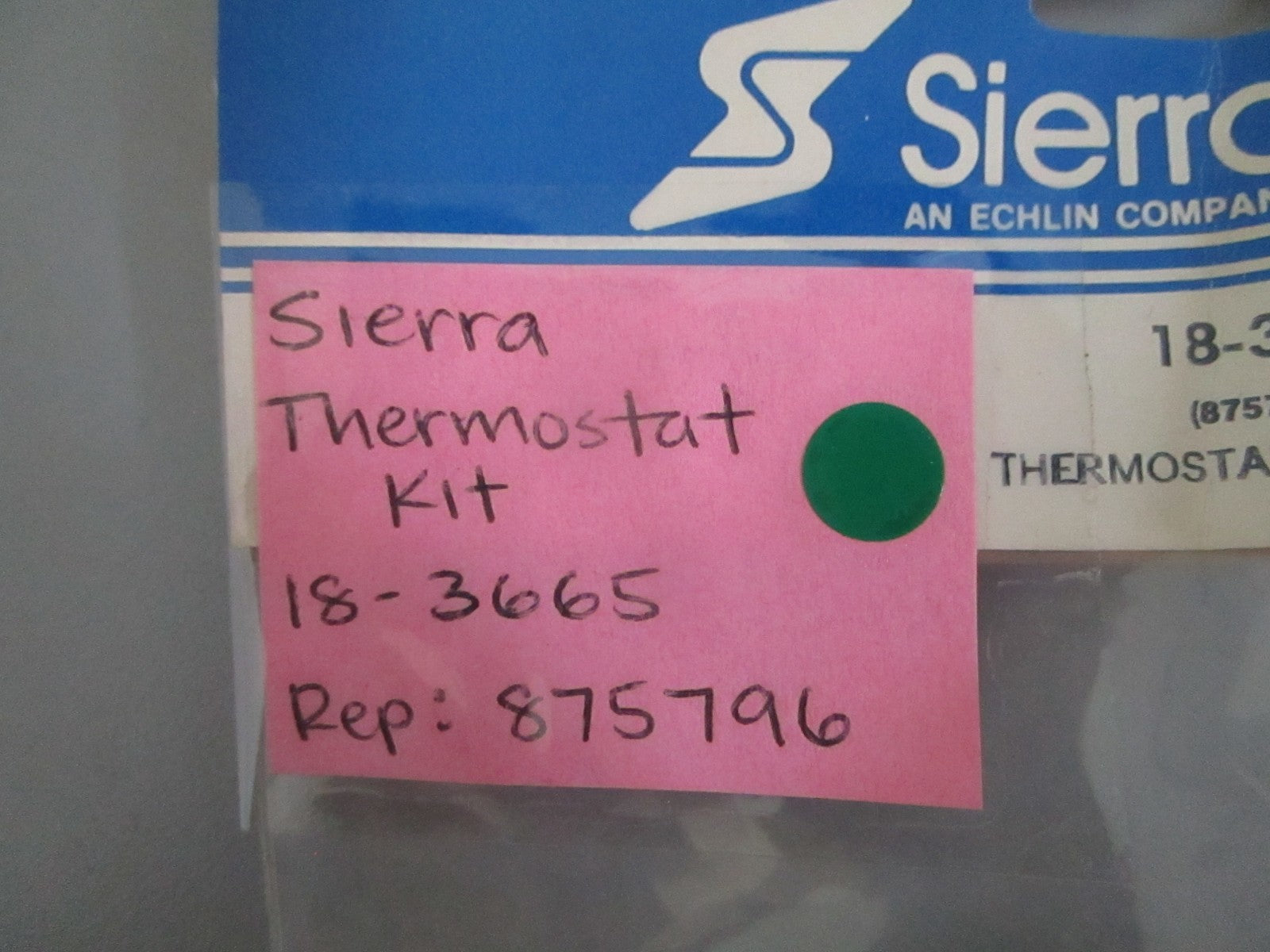 NEW 18-3665 Sierra Thermostat Kit Rep: 875796 Volvo 0820