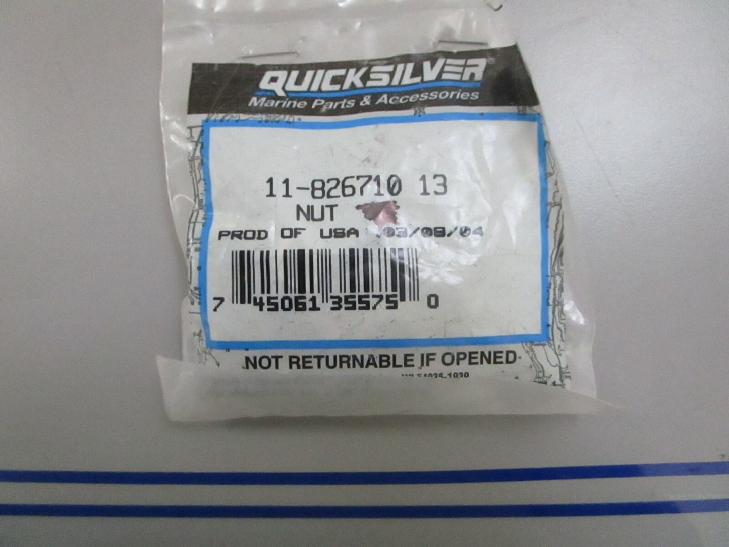 *NEW OEM* (LOT OF 5) 0770 Mercury Quicksilver Nut 11-82671013