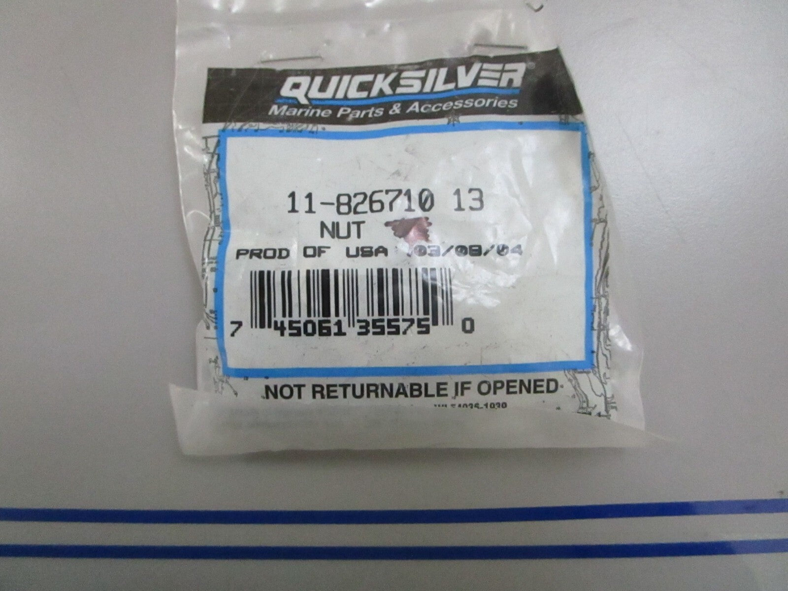 *NEW OEM* (LOT OF 5) 0770 Mercury Quicksilver Nut 11-82671013