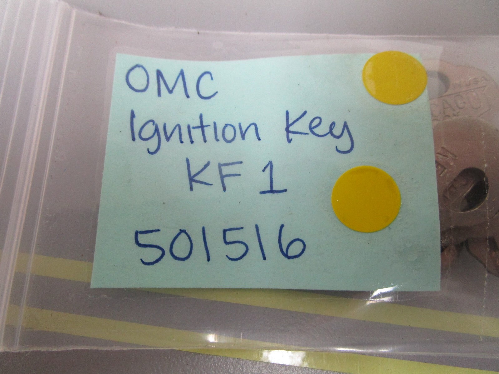 *NEW OEM* 0750 OMC Johnson Evinrude IGNITION KEY KF1  501516 0501516