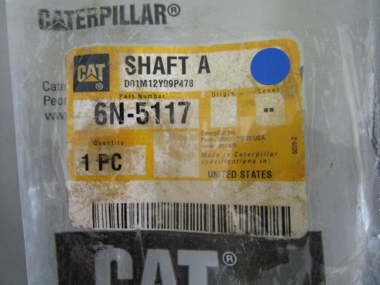 *NEW OEM* 0820 CAT Shaft A 6N-5117