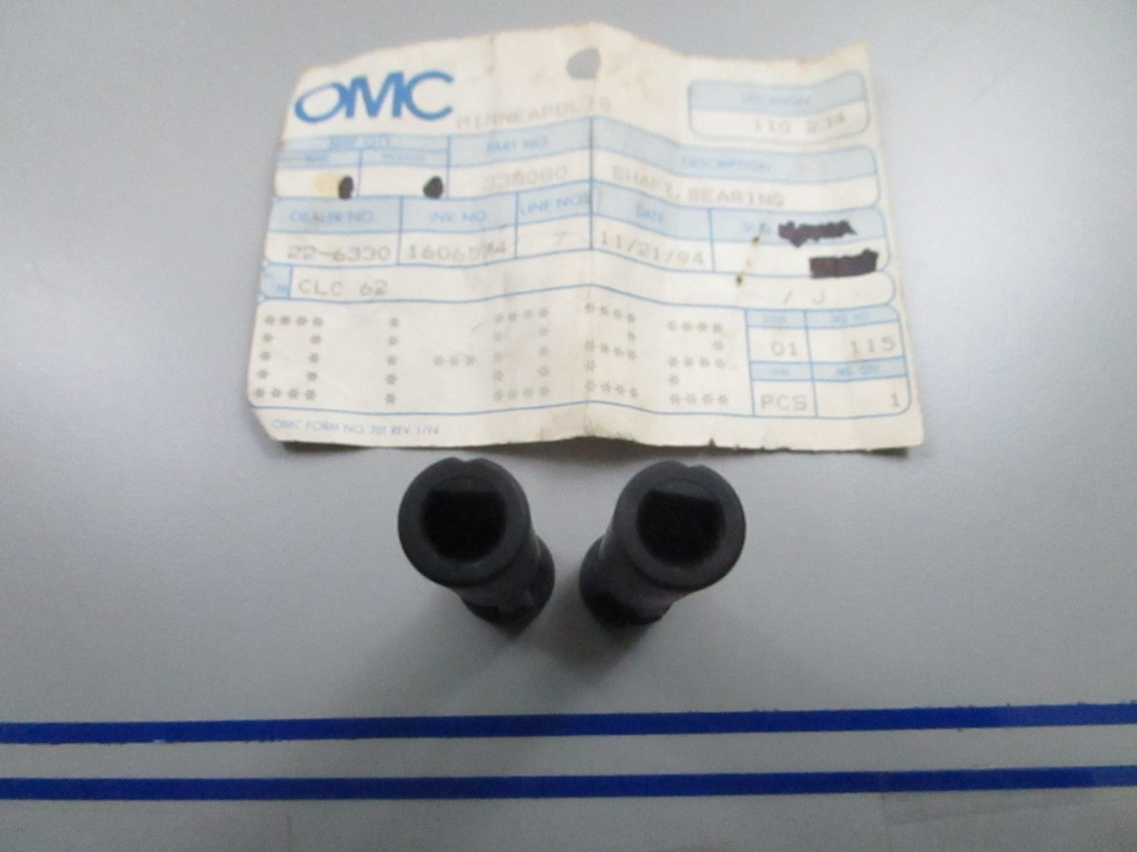 *NEW OEM* (LOT OF 2) 0810 OMC Johnson Evinrude Bearing Shaft 338080 0338080