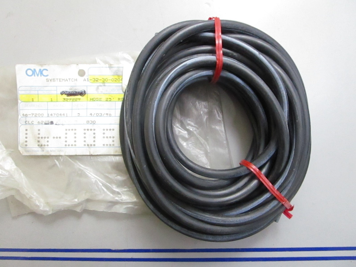 *NEW OEM* 0820 OMC Johnson Evinrude 25' Roll Hose 327229 0327229