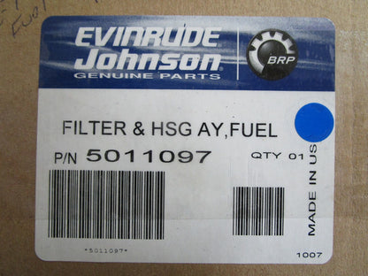 *NEW OEM* 0810 OMC Johnson Evinrude Fuel Filter & Housing Assembly 5011097