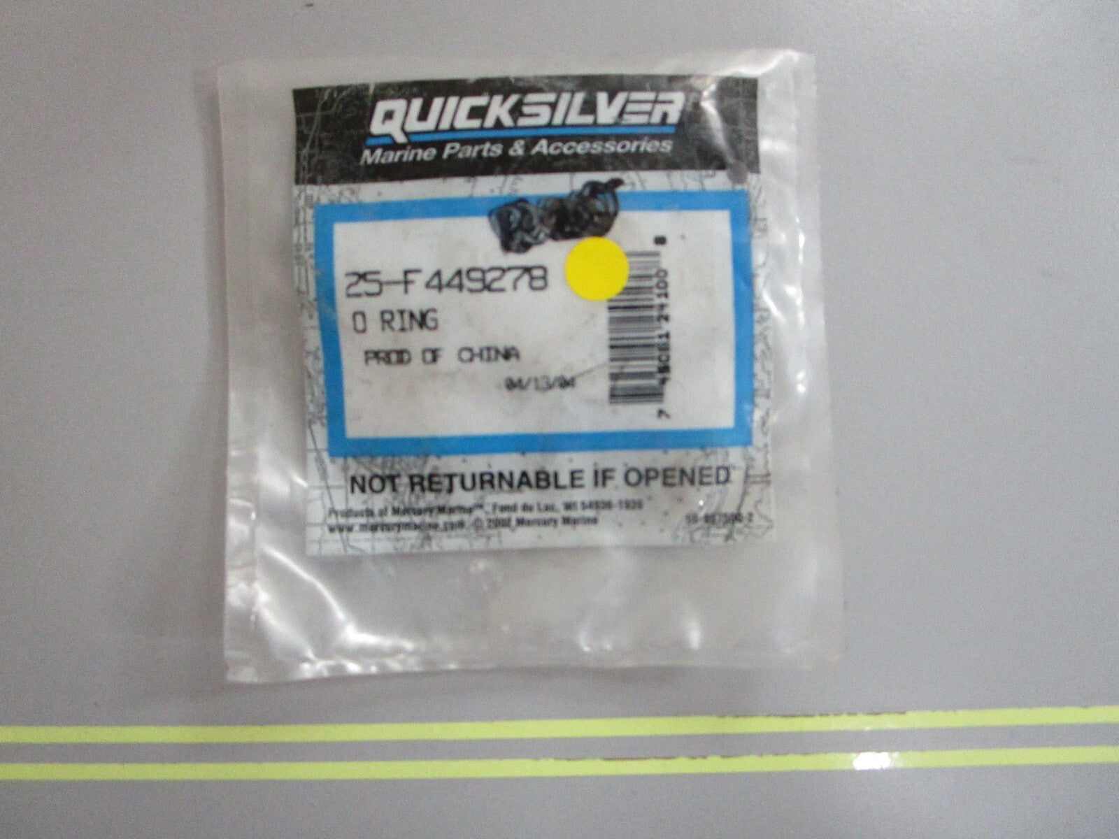 *NEW OEM* 0810 Mercury Quicksilver O-Ring 25-F449278