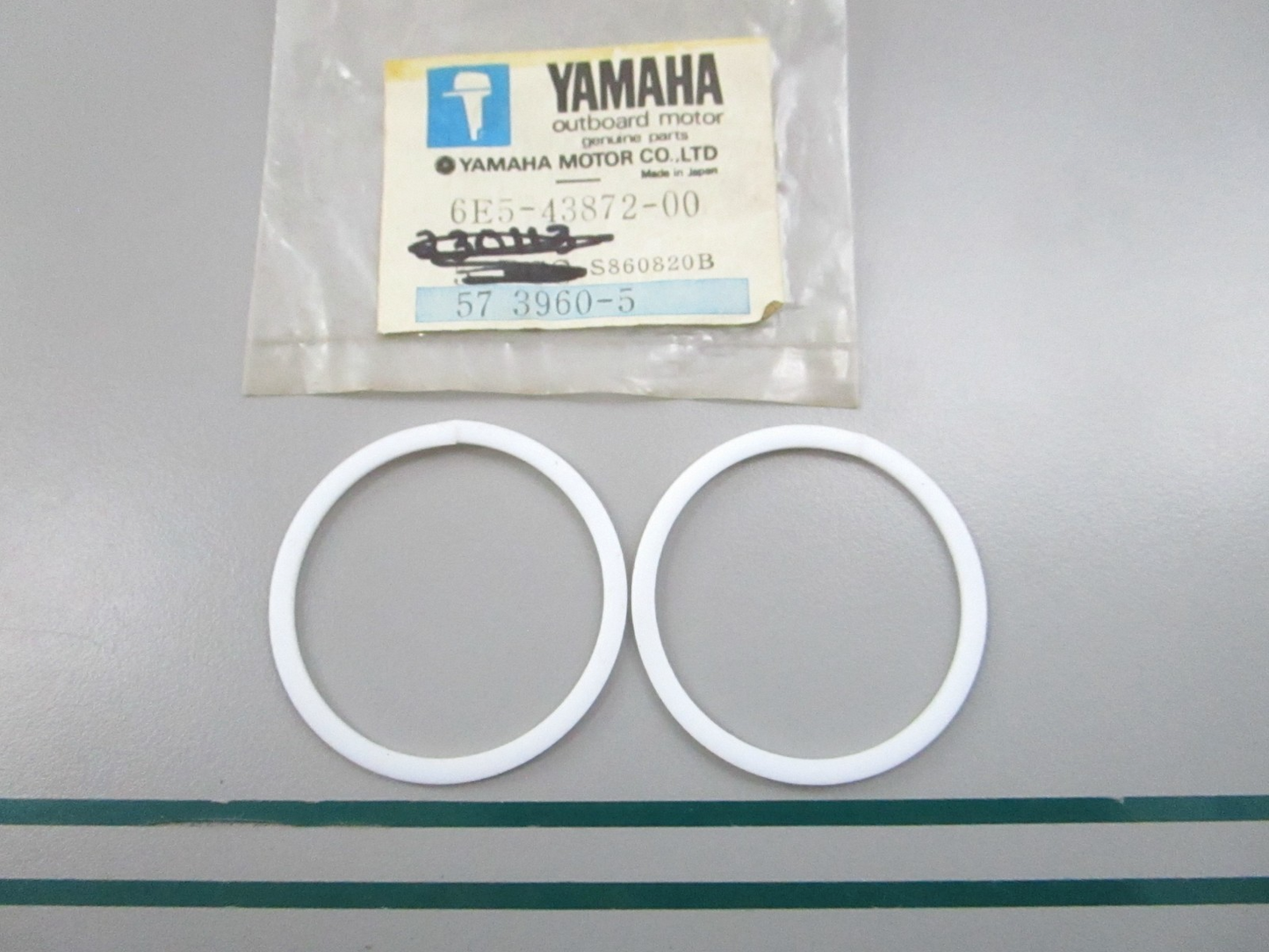 NEW OEM (LOT OF 2) 6E5-43872-00-00 Yamaha Back Up Ring 0810