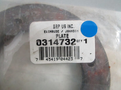 NEW OEM 314732 0314732 OMC Johnson Evinrude Plate 0820