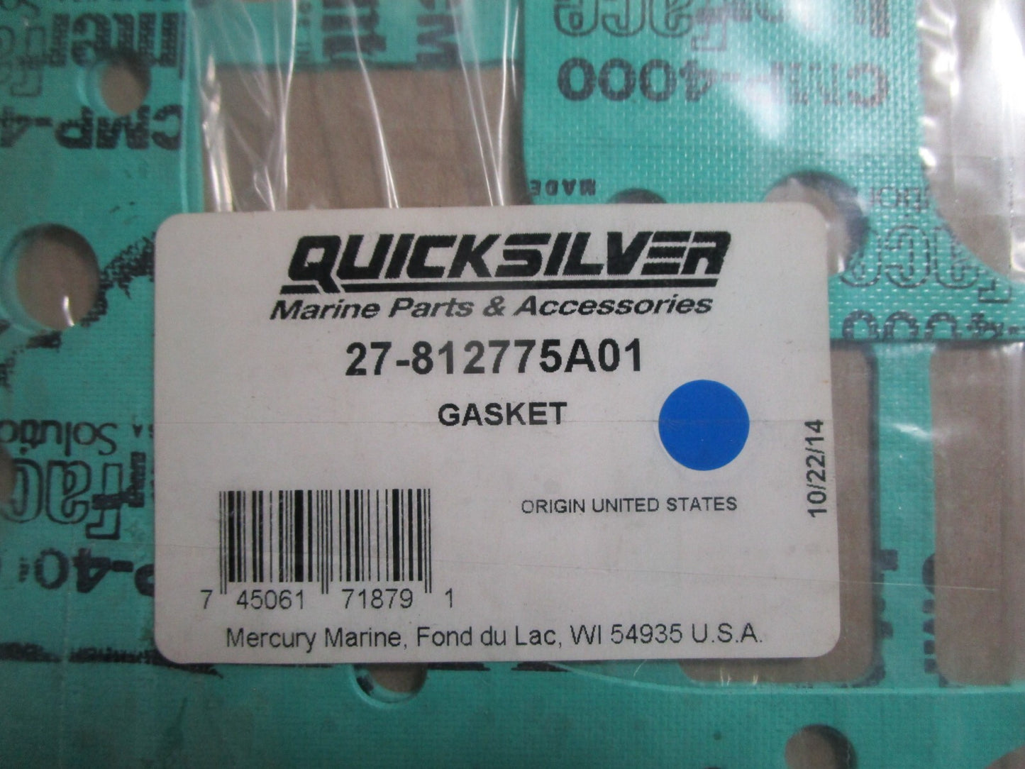 *NEW OEM* 0810 Mercury Quicksilver Gasket Set 27-812775A01