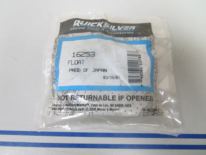 *NEW OEM* 0810 Mercury Quicksilver Float 16253