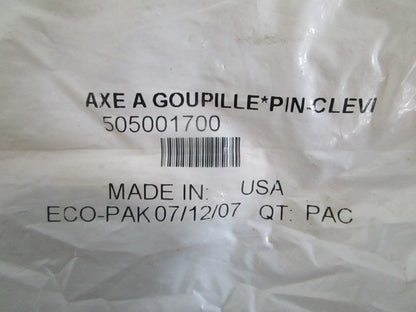 NEW OEM (LOT OF 5) 505001700 Ski-Doo Clevis Pin 0820