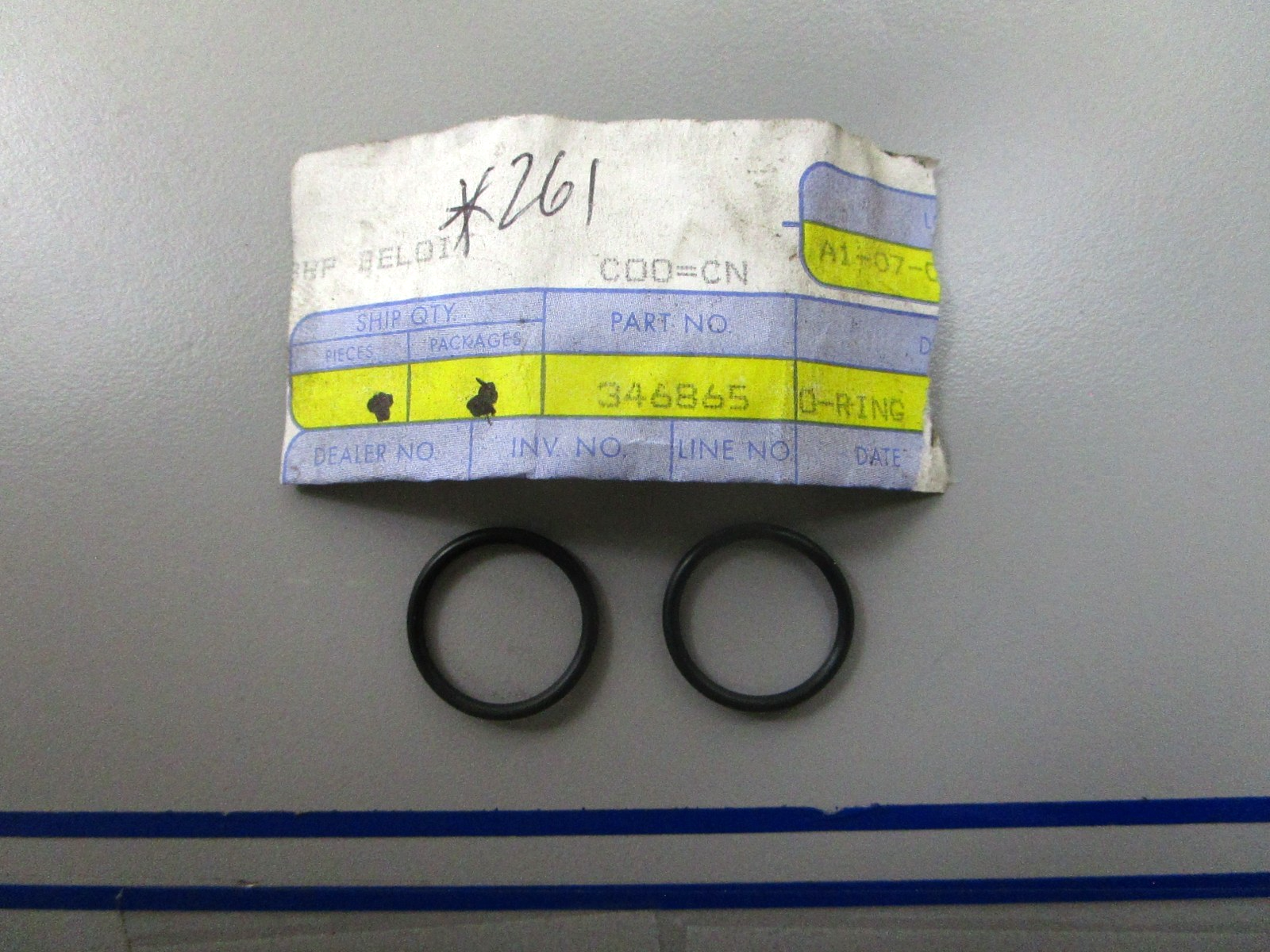 *NEW OEM* (LOT OF 2) 0810 OMC Johnson Evinrude O-Ring 346865 0346865