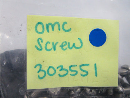NEW OEM (LOT OF 4) 303551 0303551 OMC Johnson Evinrude Screw 0810