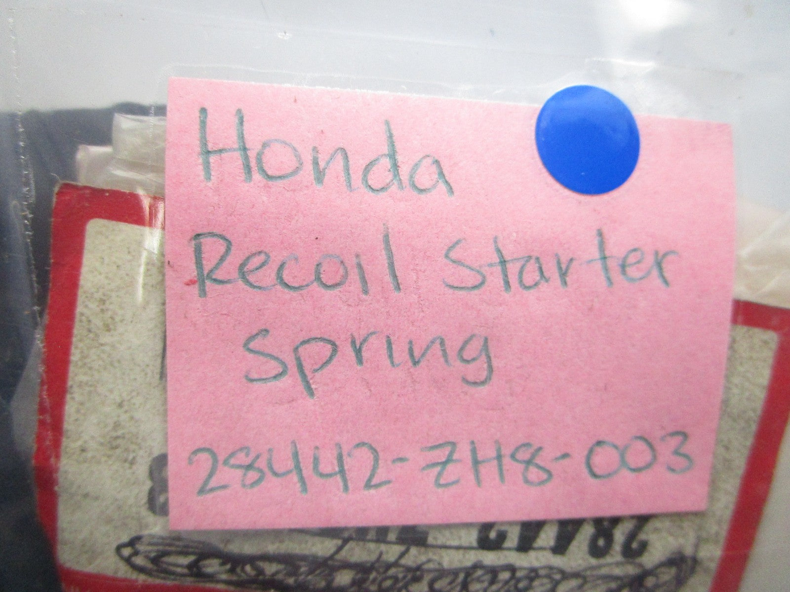 *NEW OEM* 0810 Honda Recoil Starter Spring 28442-ZH8-003