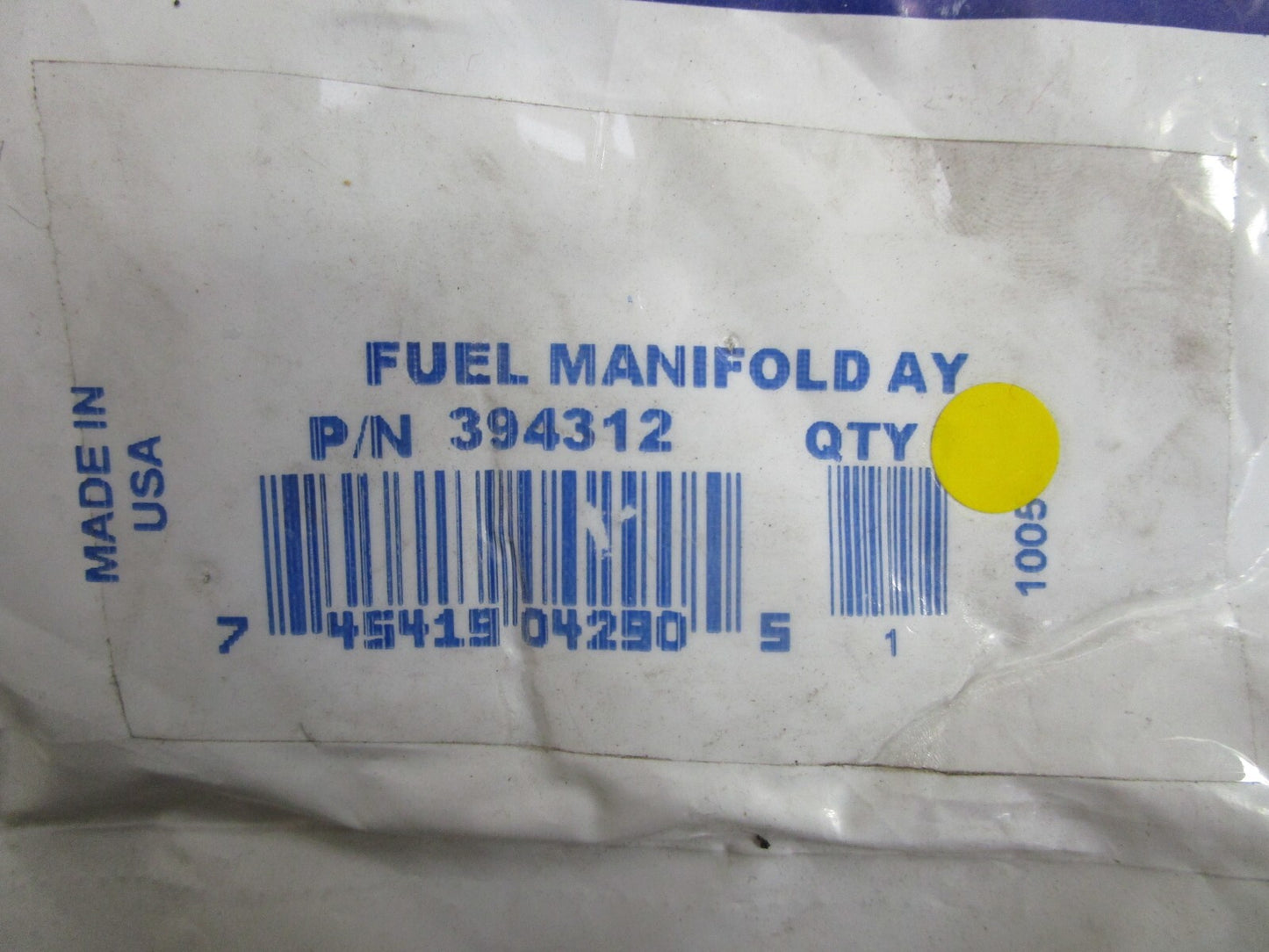 *NEW OEM* 0820 OMC Johnson Evinrude Fuel Manifold Assy 394312 0394312