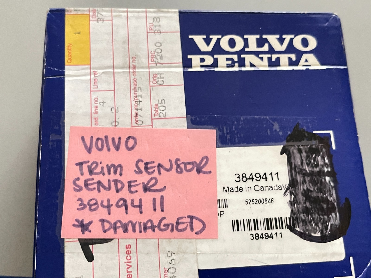 *NEW OEM* 0720 Volvo Penta Trim Sender Sensor 3849411