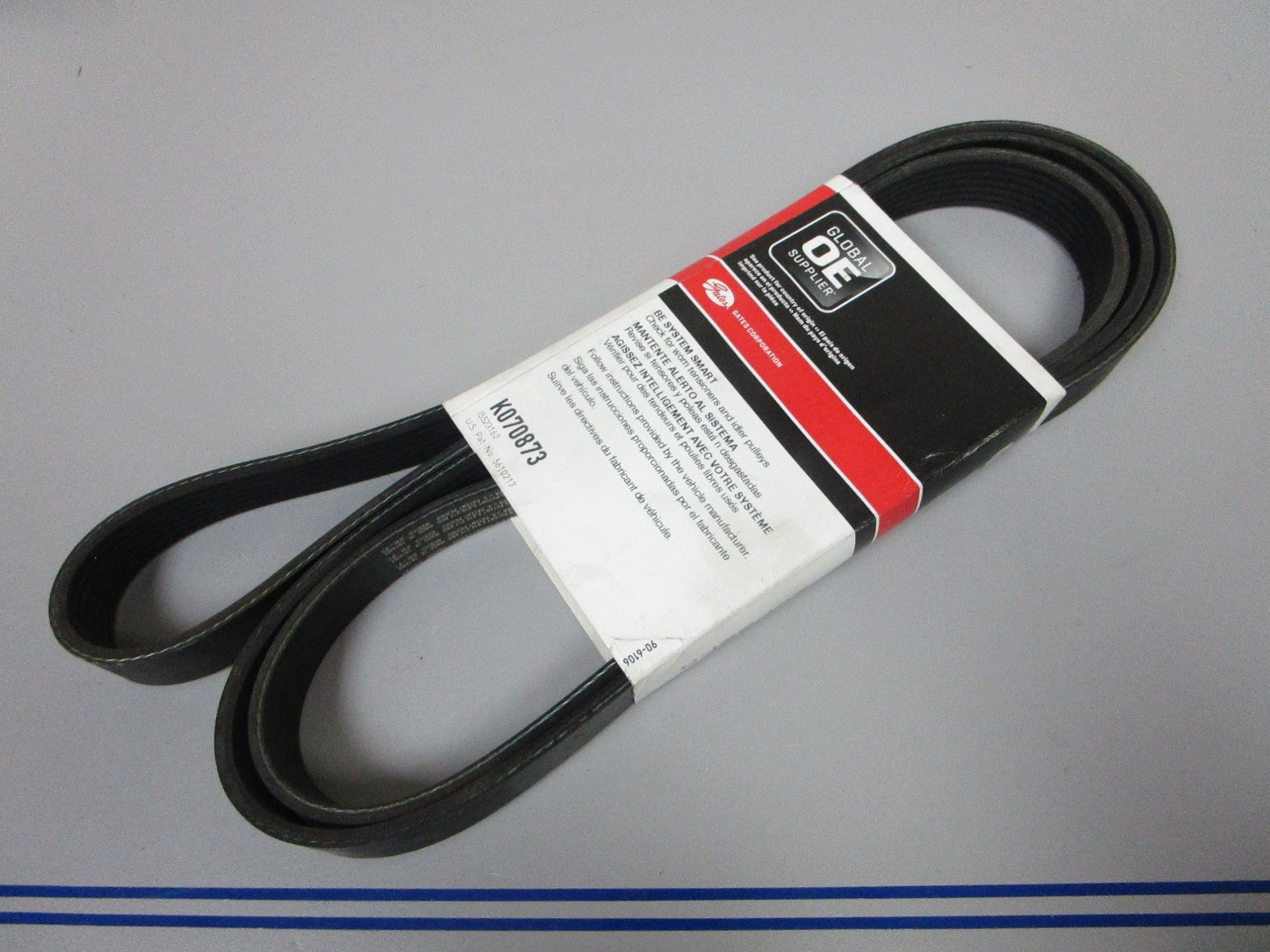 NEW K070873 Gates Micro-V 15/16" x 87 ⅞" Serpentine Belt 0720