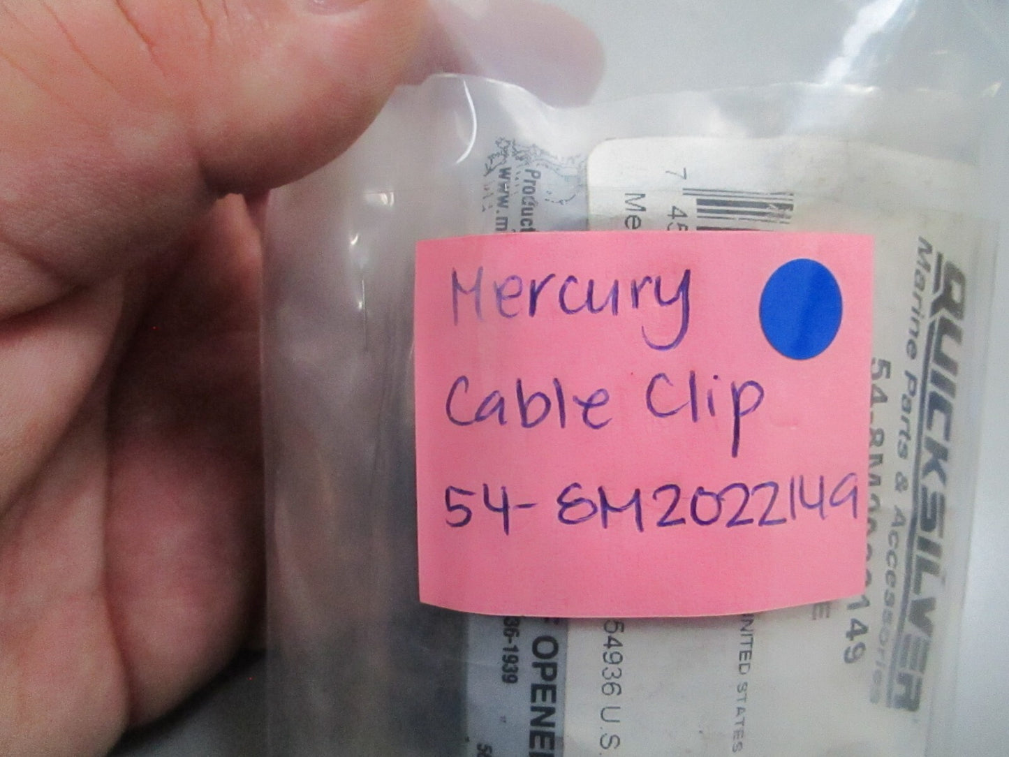 *NEW OEM* 0810 Mercury Quicksilver Cable Clip 54-8M2022149