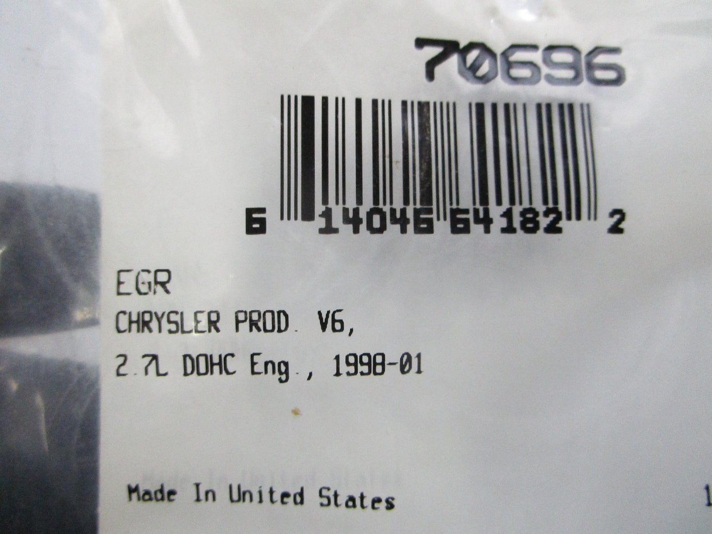 *NEW* 0810 Fel-Pro EGR Gasket 70696
