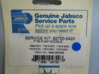 *NEW OEM* 0820 Jabsco Service Kit 92700-0420