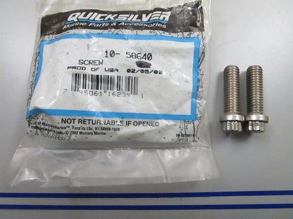 *NEW OEM* (LOT OF 2) 0810 Mercury Quicksilver Screw 10-58640