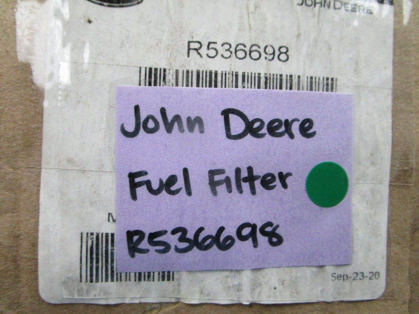 NEW OEM R536698 John Deere Fuel Filter 0810