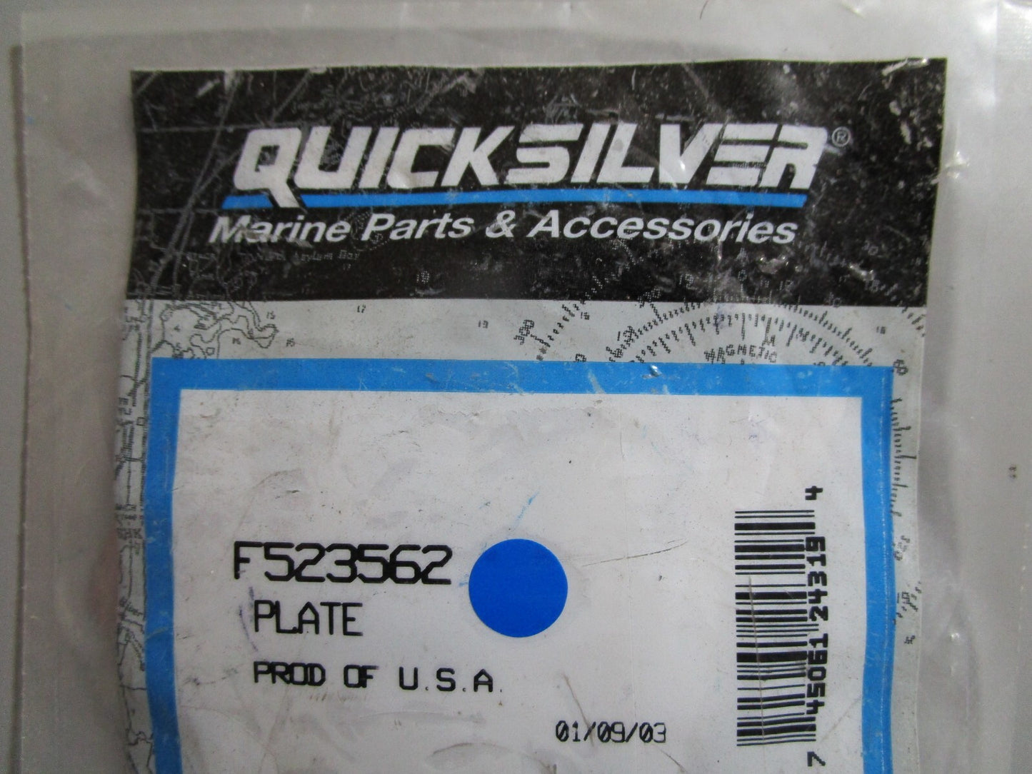 *NEW OEM* 0810 Mercury Quicksilver Plate F523562