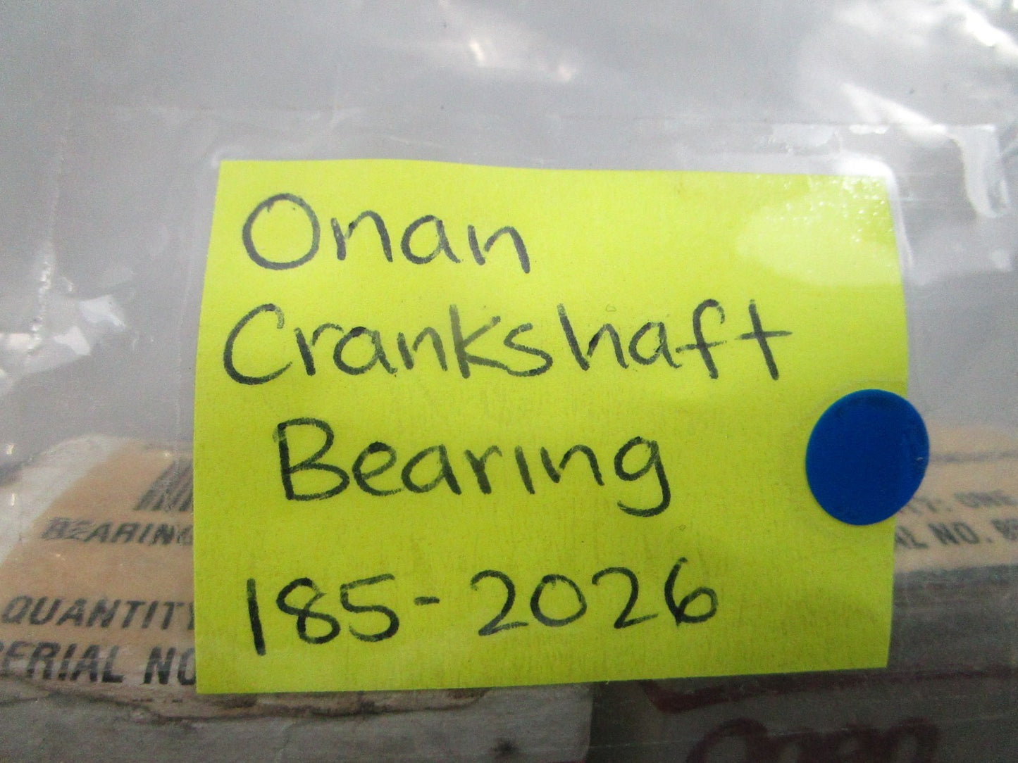 *NEW OEM* 0810 Onan Crankshaft Bearing 185-2026