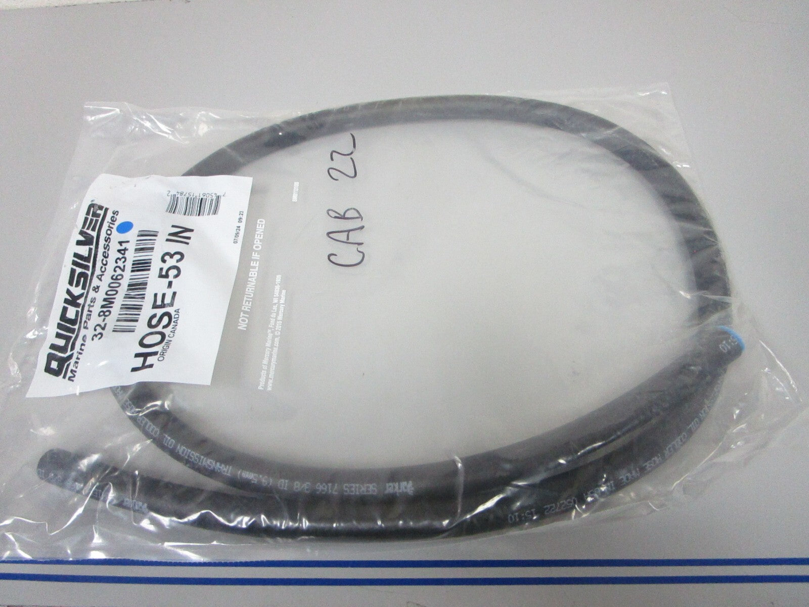 *NEW OEM* 0720 Mercury Quicksilver 53in Hose Assembly 32-8M0062341
