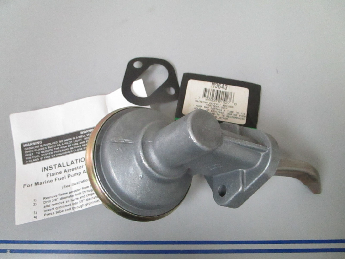 *NEW* 0810 Carter Fuel Pump M3643 Replaces: OMC 380986 0380986