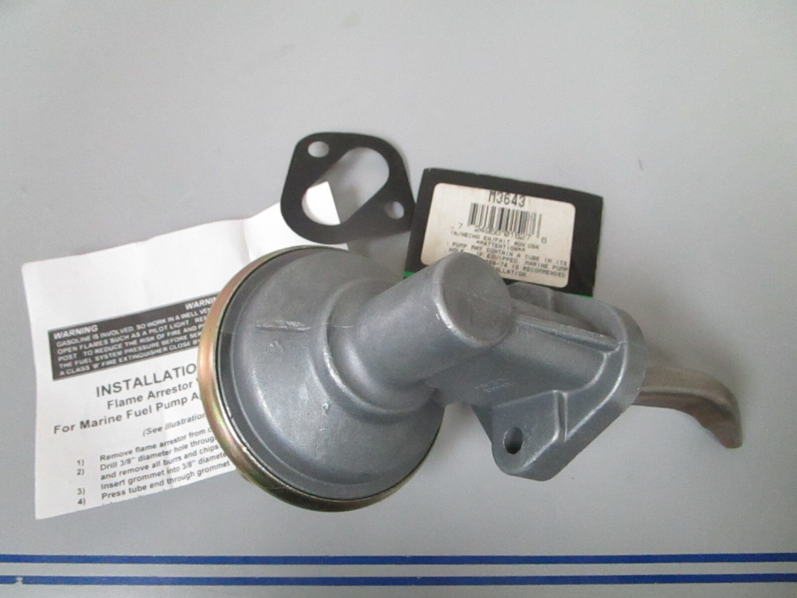 *NEW* 0810 Carter Fuel Pump M3643 Replaces: OMC 380986 0380986