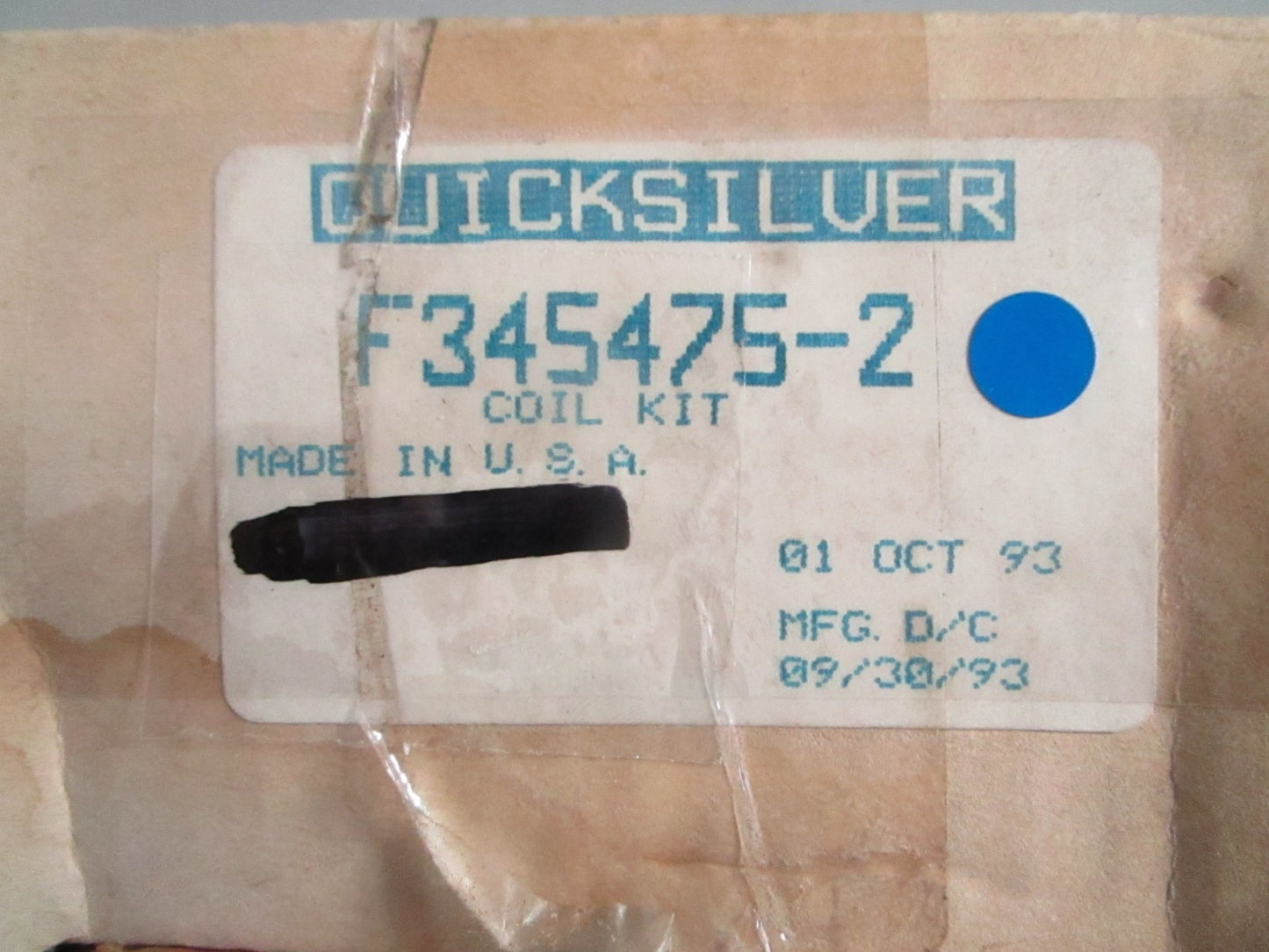 NEW OEM F345475-2 Mercury Quicksilver Coil Kit 0820
