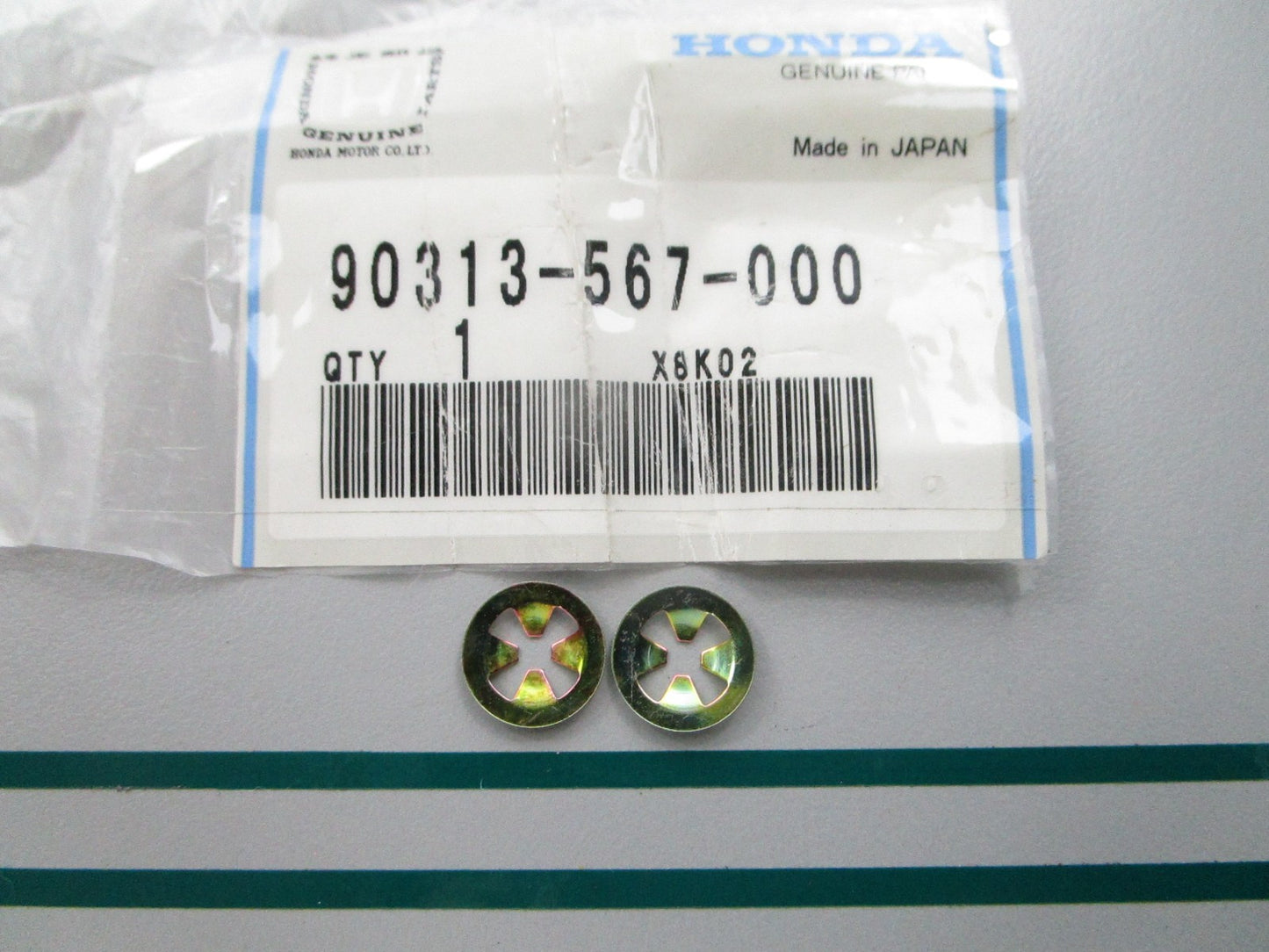 NEW OEM (LOT OF 2) 90313-567-000 Honda 3mm Speed Nut 0810