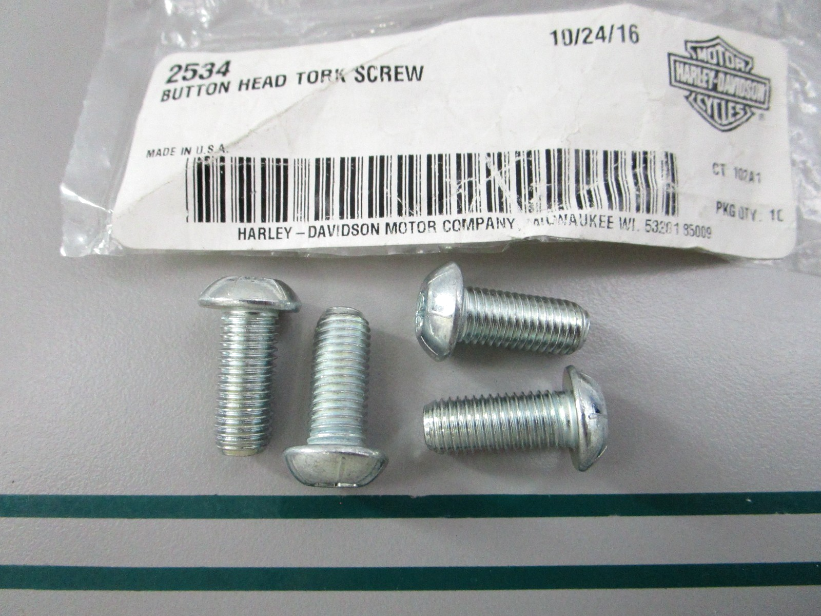 NEW OEM (LOT OF 4) 2534 Harley Davidson Screw 0810