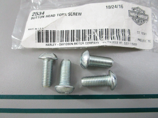 NEW OEM (LOT OF 4) 2534 Harley Davidson Screw 0810