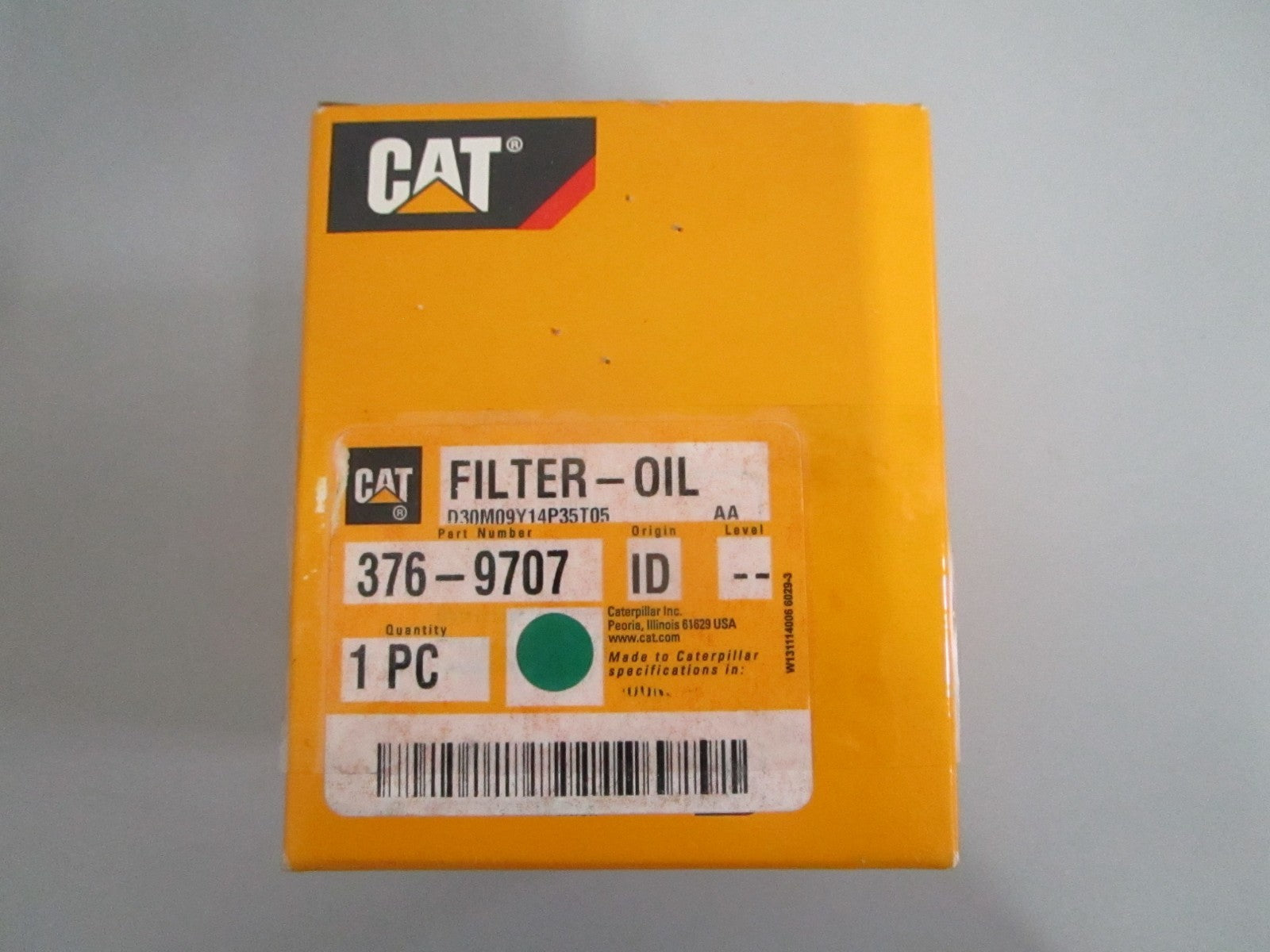Caterpillar 376-9707 Engine Oil Filter Mini Excavator 302 301 300 NEW OEM 0820