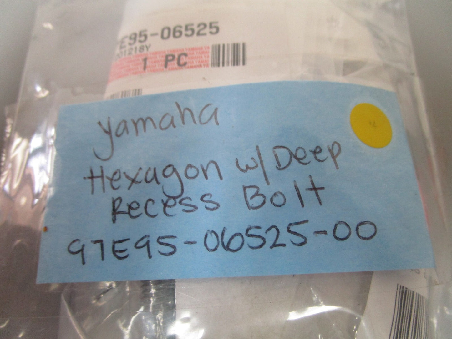*NEW OEM* (LOT OF 5) 0810 Yamaha Hexagon w/ Deep Recess Bolt 97E95-06525-00
